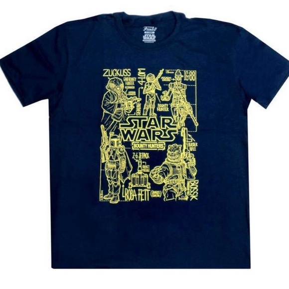 Star Wars Bounty Hunters T-shirt Funko Size Lg Smuggler’s Bounty - Picture 1 of 6